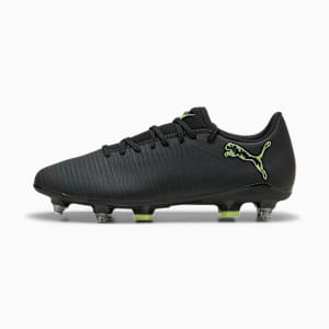 FUTURE 8 PLAY MxSG Football Boots Unisex, PUMA Black-Fizzy Light-Green Terrain, extralarge-GBR