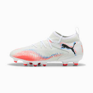 FUTURE 8 MATCH FG/AG Football Boots Youth, PUMA White-PUMA Black-Glowing Red, extralarge