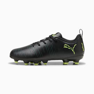 FUTURE 8 PLAY FG/AG Football Boots Youth, PUMA Black-Fizzy Light-Green Terrain, extralarge-GBR