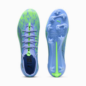 PUMA x CHRISTIAN PULISIC ULTRA 5 ULTIMATE Chasing the Dream Firm Ground Men's Soccer Cleats, Elektro Purple-Green Glare-PUMA Black, extralarge