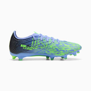 PUMA x CHRISTIAN PULISIC ULTRA 5 MATCH Chasing the Dream Firm Ground/Artificial Ground Men's Soccer Cleats, Elektro Purple-Green Glare, extralarge