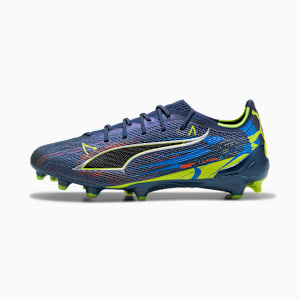 ULTRA 6 ULTIMATE DARE TO FG soccer cleats Unisex, Persian Blue-Puma Aged Silver-PUMA Black-Lime Squeeze, extralarge