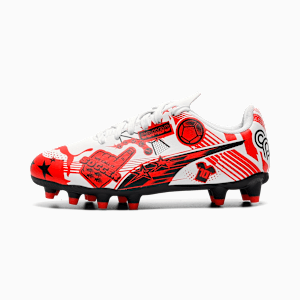 ULTRA CP LEGACY FG/AG Football Boots Youth, PUMA White-PUMA Red-PUMA Black, extralarge