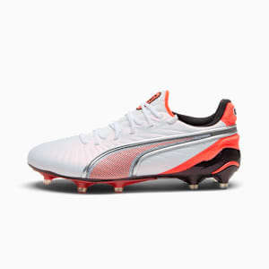 KING ULTIMATE FG//AG Wn's Women, PUMA White-PUMA Silver-Glowing Red-PUMA Black, extralarge