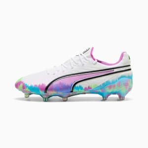 KING ULTIMATE FG/AG Soccer Boots Women, PUMA White-Clyde Royal-Pure Magenta-Fizzy Apple, extralarge