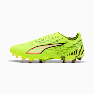 ULTRA 6 ULTIMATE AG Football Boots Unisex, Yellow Alert-PUMA Black-Glowing Red-Lime Squeeze, large-GBR