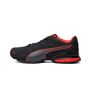 Tazon Modern SL FIT Men's Running Shoes, Puma Black-Flame Scarlet