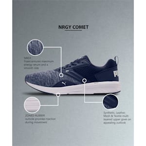 NRGY Comet Men's Running Shoes, Puma Black-Milky Blue
