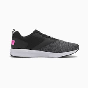 NRGY Comet Unisex Running Shoes, Puma Black-Luminous Pink, extralarge-IND