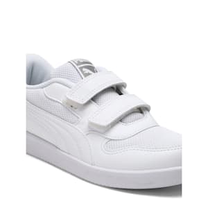 Kent Kid’s School Shoes, Puma White-Puma White