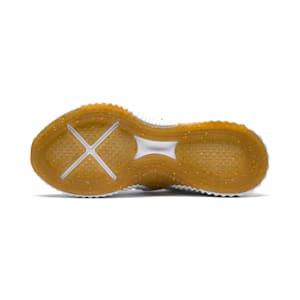 Tenis para mujer Defy Varsity Mid, Puma White-Metallic Gold, extralarge