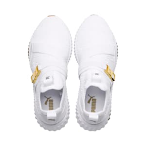 Nike Air Max Up sneakers in black and white, Puma White-Metallic Gold, extralarge