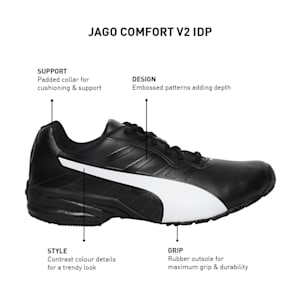 Jago Comfort v2 Men's Running Shoes, Puma Black-Puma White
