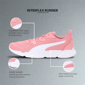 INTERFLEX SoftFoam+ Men's Running Shoes, Bridal Rose-Yellow Alert