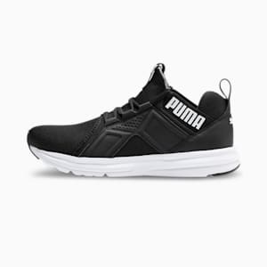 Enzo Sport Men's Running Shoes, Puma Black-Puma White, extralarge-IND