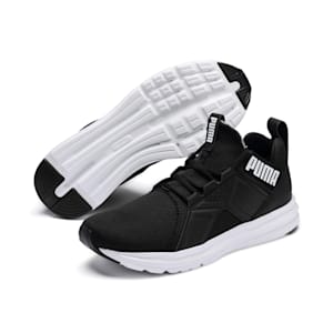 Enzo Sport Men's Running Shoes, Puma Black-Puma White, extralarge-IND