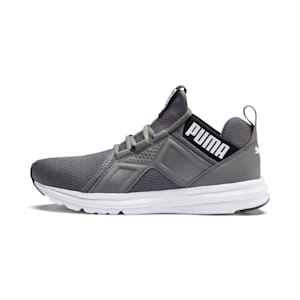 Enzo Sport Men's Running Shoes, CASTLEROCK-Puma Black-Puma White, extralarge-IND