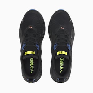 HYBRID Fuego Men's Running Shoes, Puma Black-Lava Blast-Yellow Alert, extralarge-IND