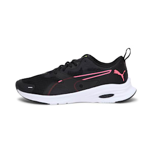 Hybrid Fuego Women's Running Shoes, Puma Black-Yellow Alert, extralarge-IND