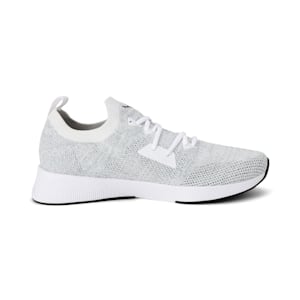 Flyer Runner Engineered Knit Men's Running Shoes, Puma White-Quarry-Puma Black, extralarge-IND