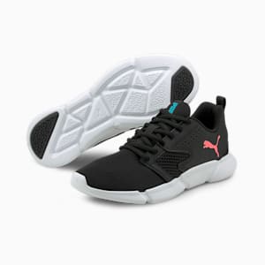 INTERFLEX Modern Unisex Sneakers, Puma Black-Ignite Pink, extralarge-IND
