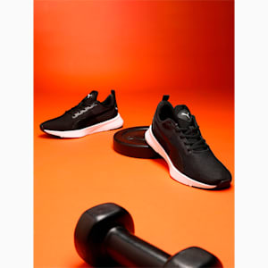 Flyer Runner Youth Shoes, Puma Black-Puma White, extralarge-IND