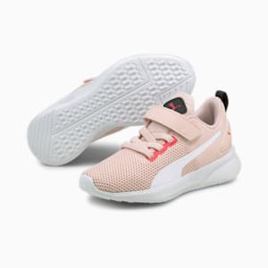 キッズ フライヤー ランナー V PS スニーカー 17-21cm, Puma White-Lotus-Paradise Pink, extralarge-JPN
