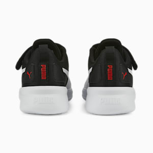 Flyer Runner V SoftFoam Kids' Shoes, Puma Black-Puma White-Puma Red, extralarge-IND