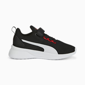 Flyer Runner V SoftFoam Kids' Shoes, Puma Black-Puma White-Puma Red, extralarge-IND