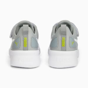 キッズ フライヤー ランナー V PS スニーカー 17-21cm, Cool Mid Gray-PUMA White, extralarge-JPN