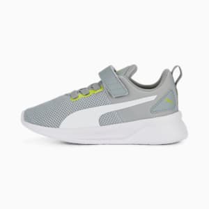 キッズ フライヤー ランナー V PS スニーカー 17-21cm, Cool Mid Gray-PUMA White, extralarge-JPN