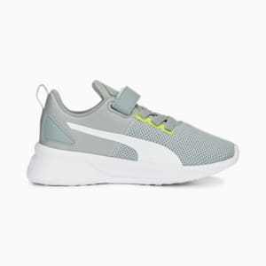 キッズ フライヤー ランナー V PS スニーカー 17-21cm, Cool Mid Gray-PUMA White, extralarge-JPN