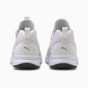 Puma white sale running shoes