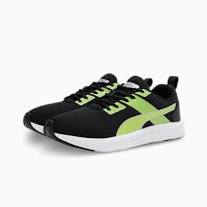 Meteor NU Men’s Running Shoes, Puma Black-Limepunch