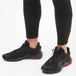 Hybrid NX Ozone Running Shoes, Puma Black-High Risk Red, extralarge-IND