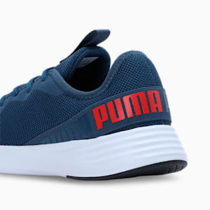 Hustle XT Men's Running Shoes, Dark Denim-High Risk Red, extralarge-IND