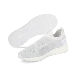 PUMA x one8 Virat Kohli NRGY Neko Slip-On Running Shoes, Puma White-Glacier Gray