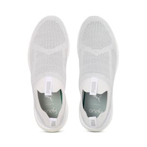 PUMA x one8 Virat Kohli NRGY Neko Slip-On Running Shoes, Puma White-Glacier Gray