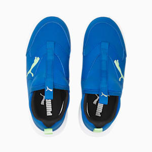 Fun Racer Slip On Kids' Sneakers, Victoria Blue-Paradise Green
