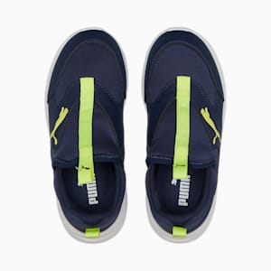 Fun Racer Slip On Kids' Sneakers, Peacoat-Light Lime, extralarge-IND