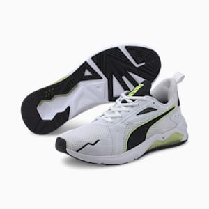 LQDCELL Method Men's Training Shoes, Puma White-Puma Black-Fizzy Yellow, extralarge-IND