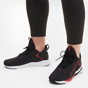 Softride Rift Tech Men's Walking Shoes, Puma Black-High Risk Red