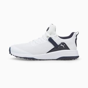 Fusion Evo Men's Golf Shoes, Puma White-Navy Blazer