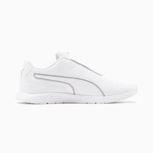 Ella Lace Up Women's Shoes, Puma White-Puma Silver, extralarge