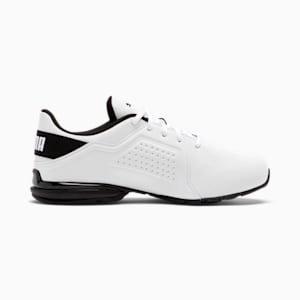Viz Runner Wide Men's Shoes, Puma White-Puma Black, extralarge