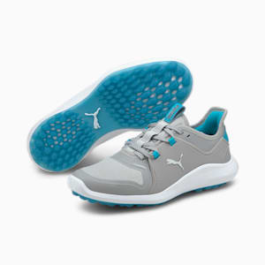 ゴルフ イグナイト FASTEN8 ウィメンズ スパイクレス シューズ, High Rise-Puma Silver-Scuba Blue, extralarge-JPN