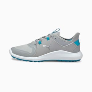 ゴルフ イグナイト FASTEN8 ウィメンズ スパイクレス シューズ, High Rise-Puma Silver-Scuba Blue, extralarge-JPN