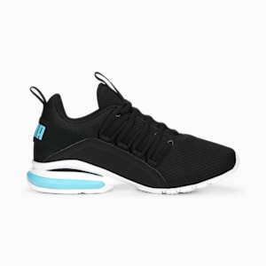 Axelion Mesh Youth Shoes, PUMA Black-Hero Blue-PUMA White