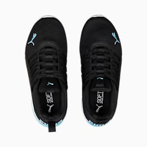 Axelion Mesh Youth Shoes, PUMA Black-Hero Blue-PUMA White