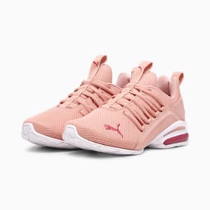 Axelion Mesh Sneakers Big Kids, Poppy Pink-PUMA White-Pinktastic, extralarge